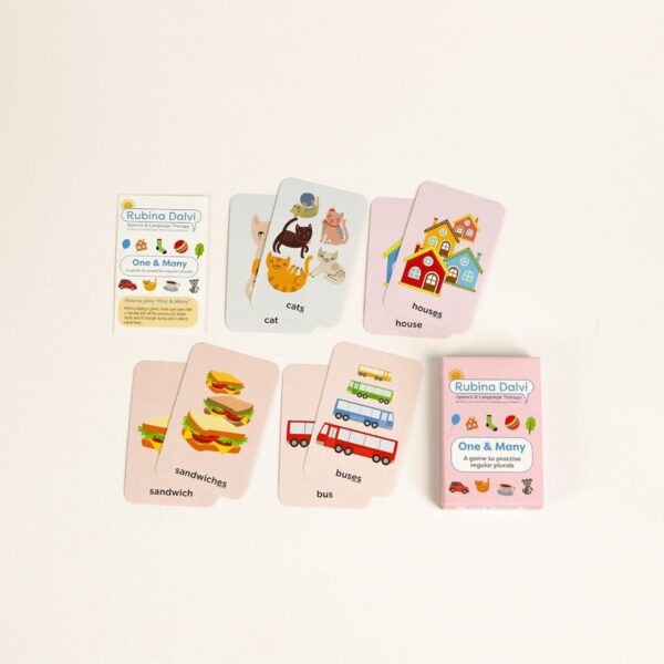 One and Many A Game to Practise Regular Plurals